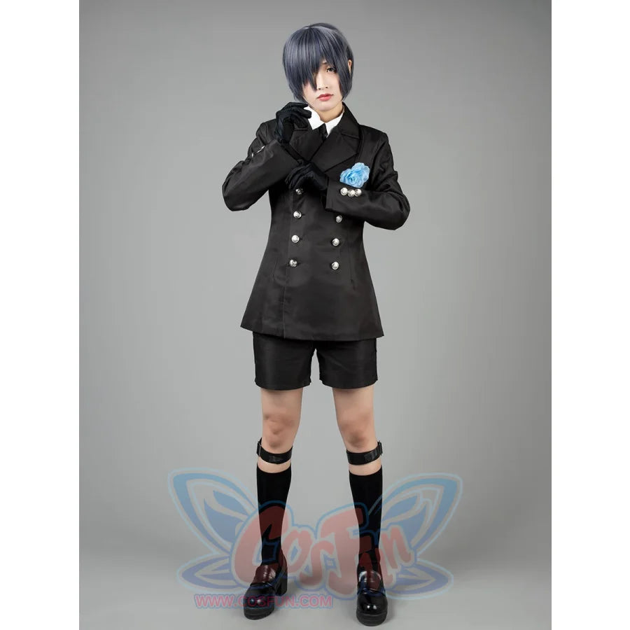 Black Butler Ciel Phantomhive Cosplay Costumes Funeral Outfit Mp004170