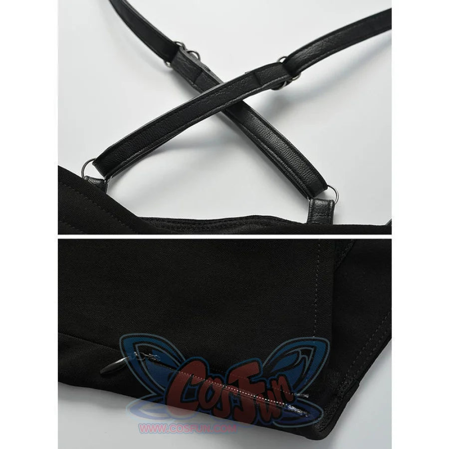 Black Tulle High Waist Sleeveless Slip Dress