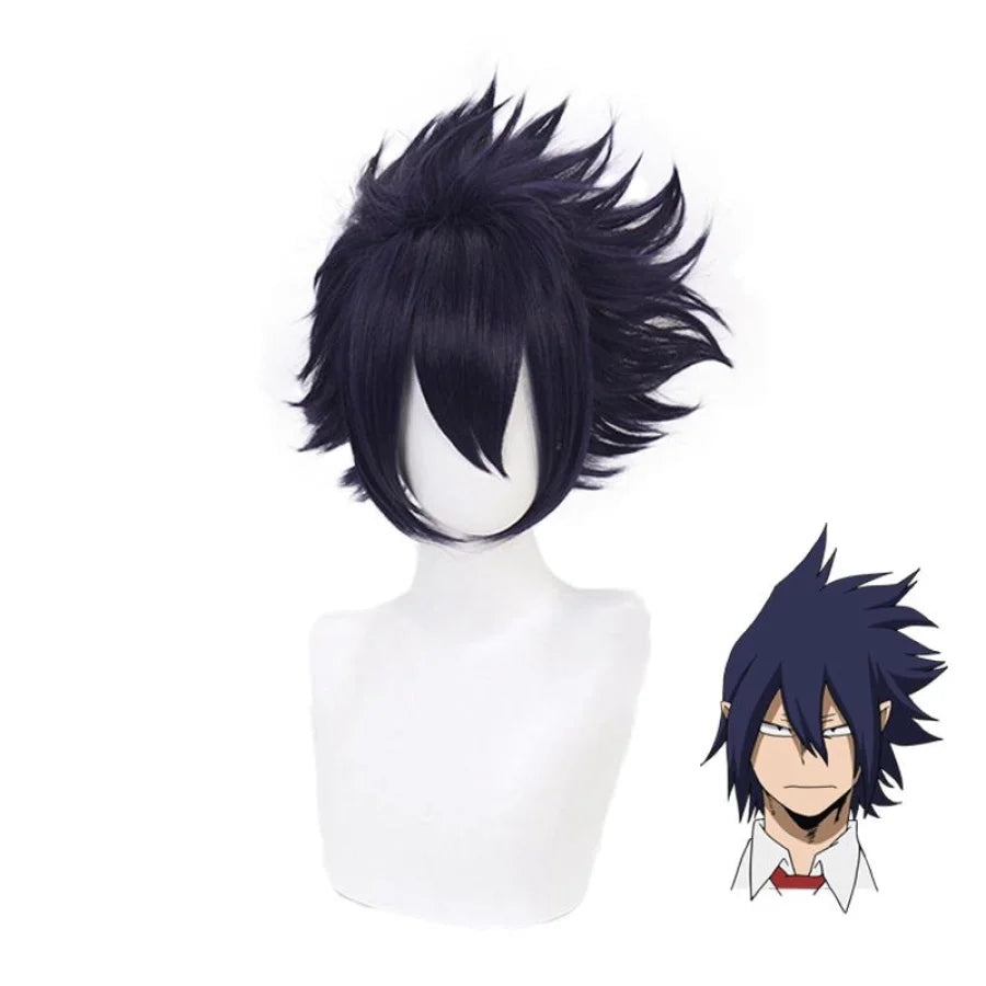 Bnha My Hero Academia Amajiki Tamaki Cosplay Wigs Smart Hair Dark Blue Mp005655