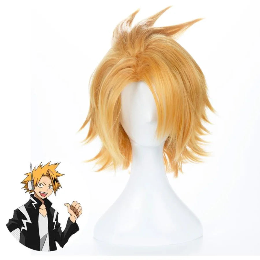 Bnha My Hero Academia Kaminari Denki Short Cosply Wig Yellow Hair Mp005659 Wigs