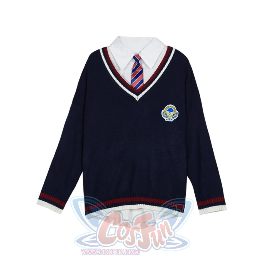 British Style Sweater Preppy Look Cardigans Sweatshirt