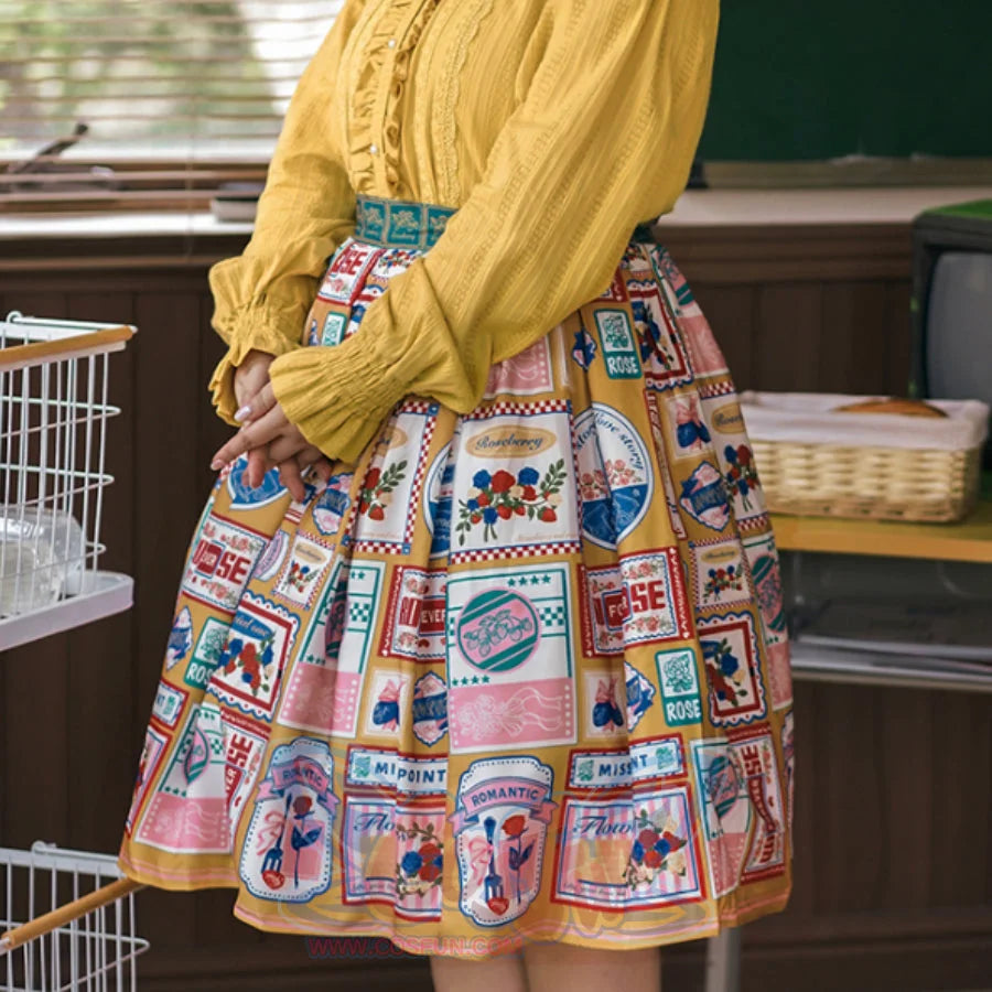 American Style Vintage Daily Lolita Skirt - cosfun