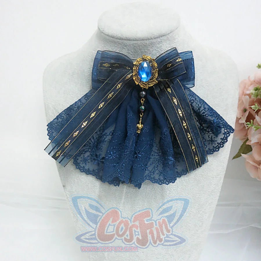 Original Gorgeous Lolita Rose Lace Hairband and Brooch S22670 - cosfun
