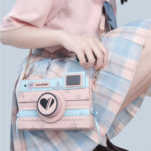 Sweet Pearl Chain Camera Crossbody Bag