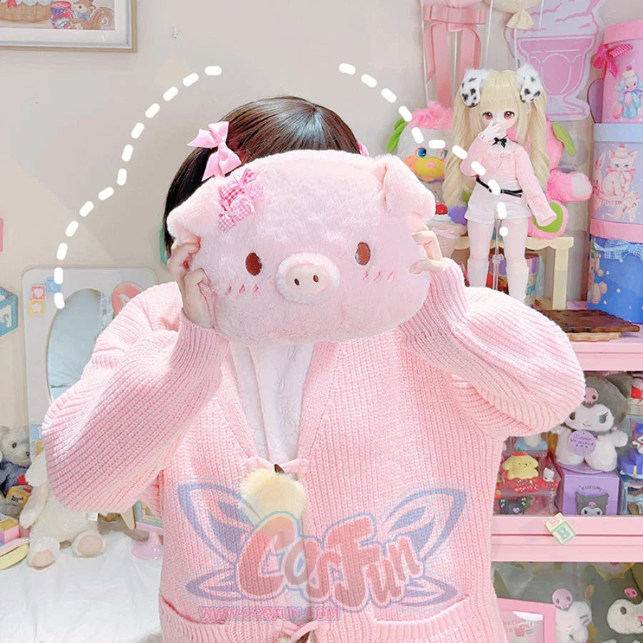 Lovely Lolita Pig Crossbody Bag Adorkable Pig