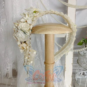 Original Elegant Tea Party Lolita Flowers Hairband - cosfun