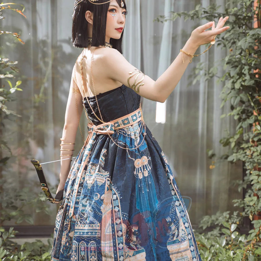 Egypt Style Lolita Backless Neck Dress
