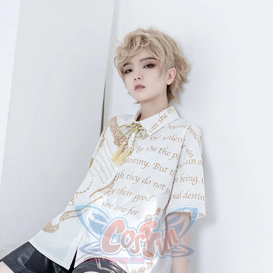 Summer Little Prince Loose Printed Lolita Short Sleeve Shirt