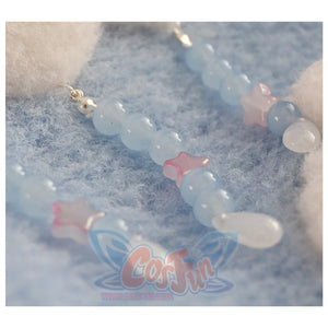 Blue Cloud Plush Large-Capacity Handbag S22426 - cosfun