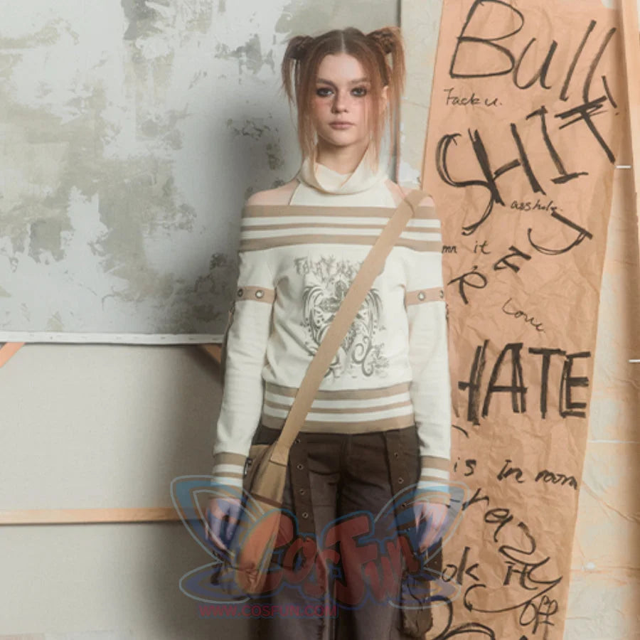 Japanese Style Vintage Canvas Crossbody Bag One Size