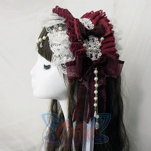 Original Lovely Pearl Lolita Lace Hairband - cosfun