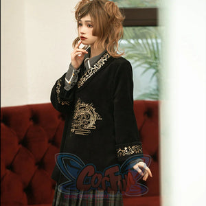 Chinese Style Spring Autumn Woolen Coat - cosfun