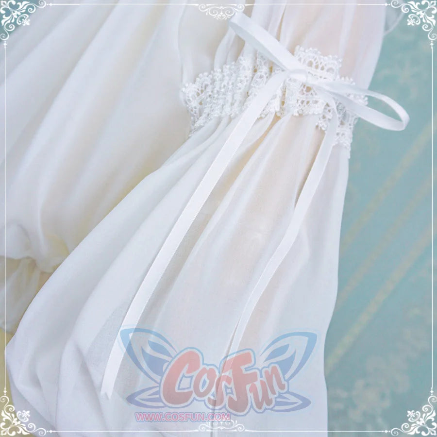 Chiffon Off Shoulder Lolita Half Sleeve Primer Shirt - cosfun