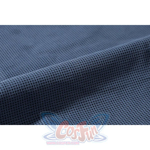 Captain Steve Rogers cosplay costume traces blue mesh fabric texture for the costume suit.
