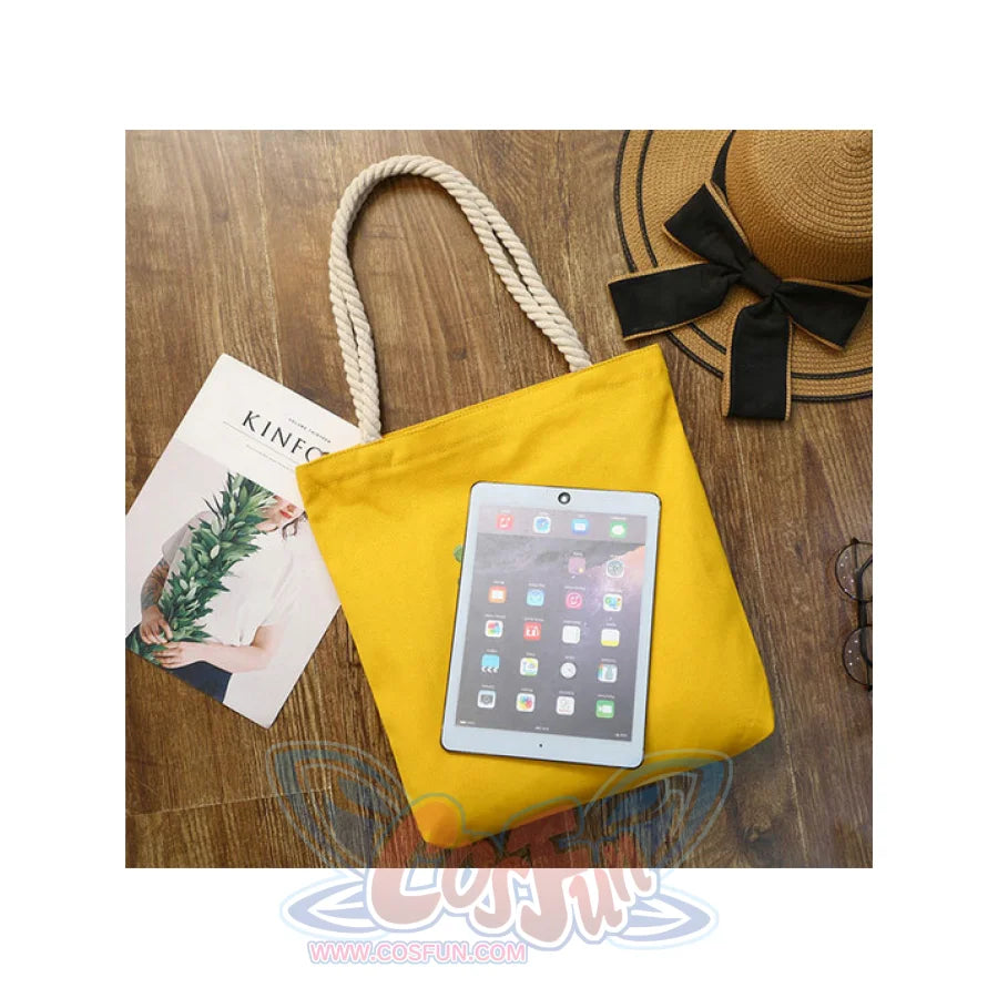 Cartoon Canvas Shopping Tote Bag