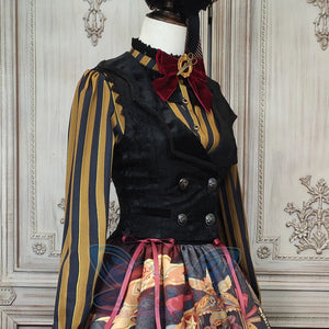 Vintage Slim Lolita Double-breasted Vest - cosfun