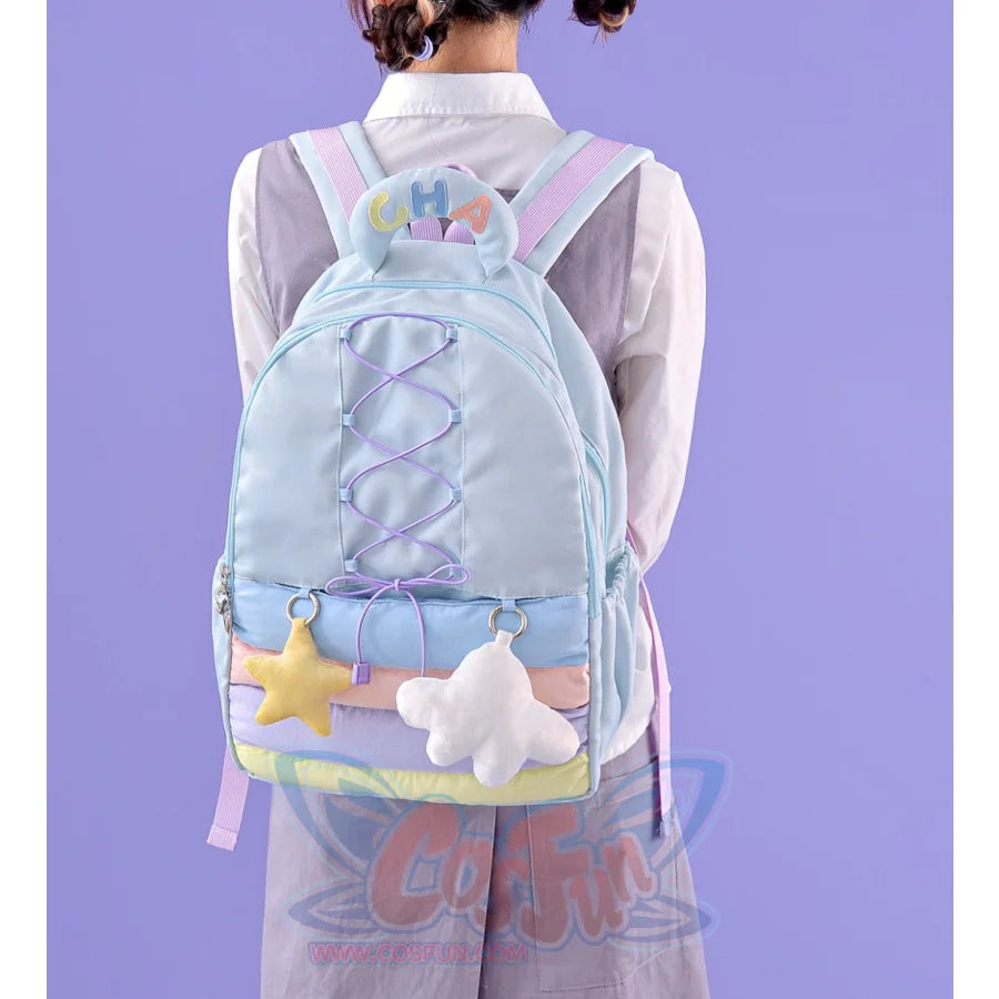 Lovely Rainbow Large-Capacity Backpack