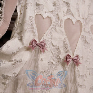 Rococo Duchess Heart Cutout Lace Bow Cami Dress