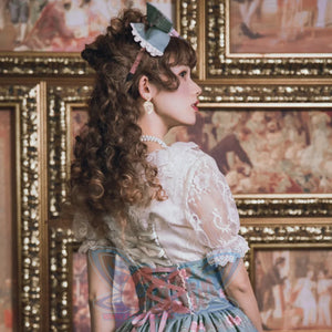 The Poem of Roses Elegant Lolita Short Sleeve Shirt - cosfun