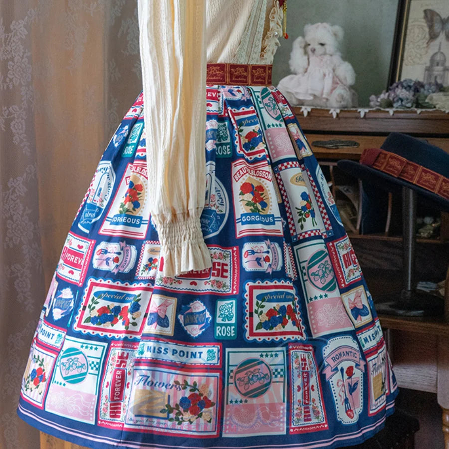 American Style Vintage Daily Lolita Skirt - cosfun