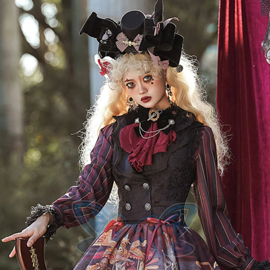 Vintage Slim Lolita Double-breasted Vest - cosfun