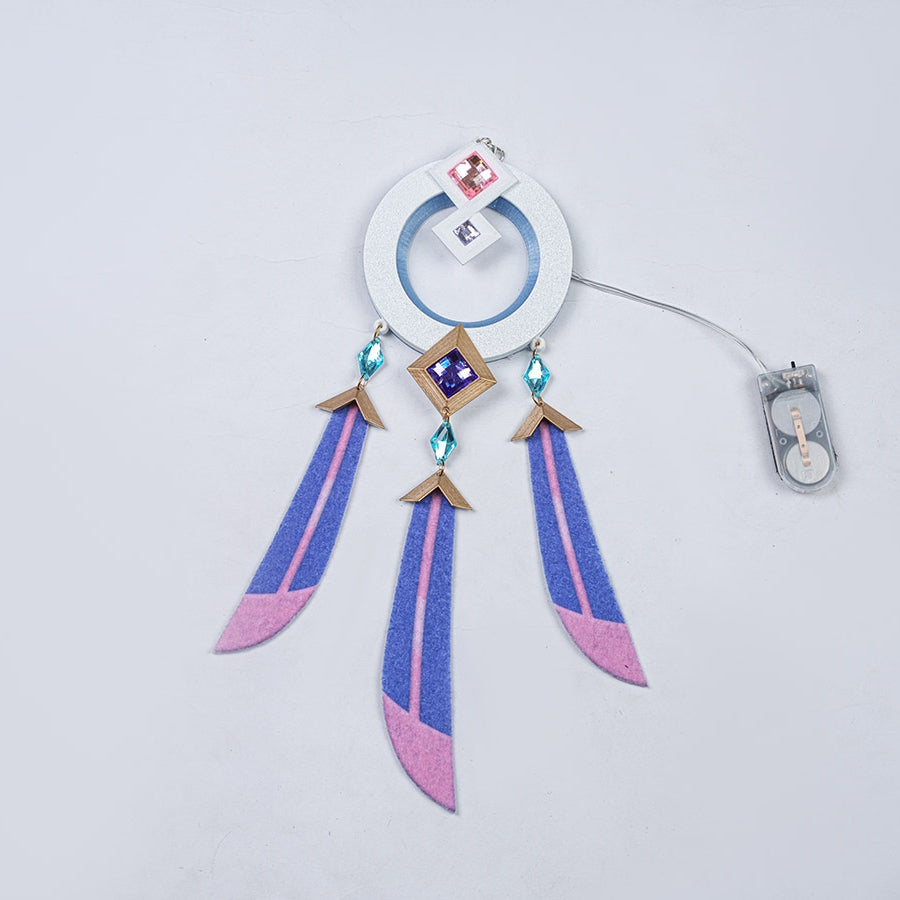 Genshin Impact Citlali Whispers of Stars and Smoke cosplay costume back ornament piece includes a battery light pack.