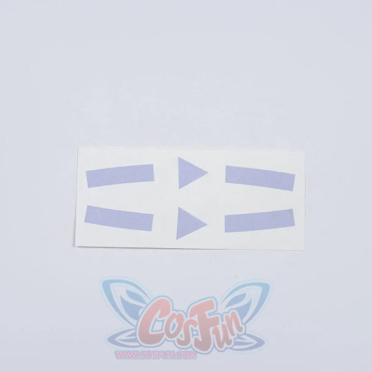 Genshin Impact Citlali Whispers of Stars and Smoke cosplay costume adhesive purple geometric shapes.