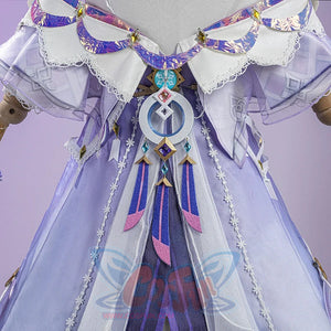 Genshin Impact Citlali Whispers of Stars and Smoke cosplay costume centers on iridescent chest trim and intricate pendants.