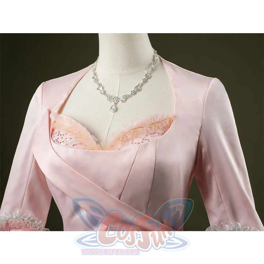 Close up Glinda cosplay costume upper part
