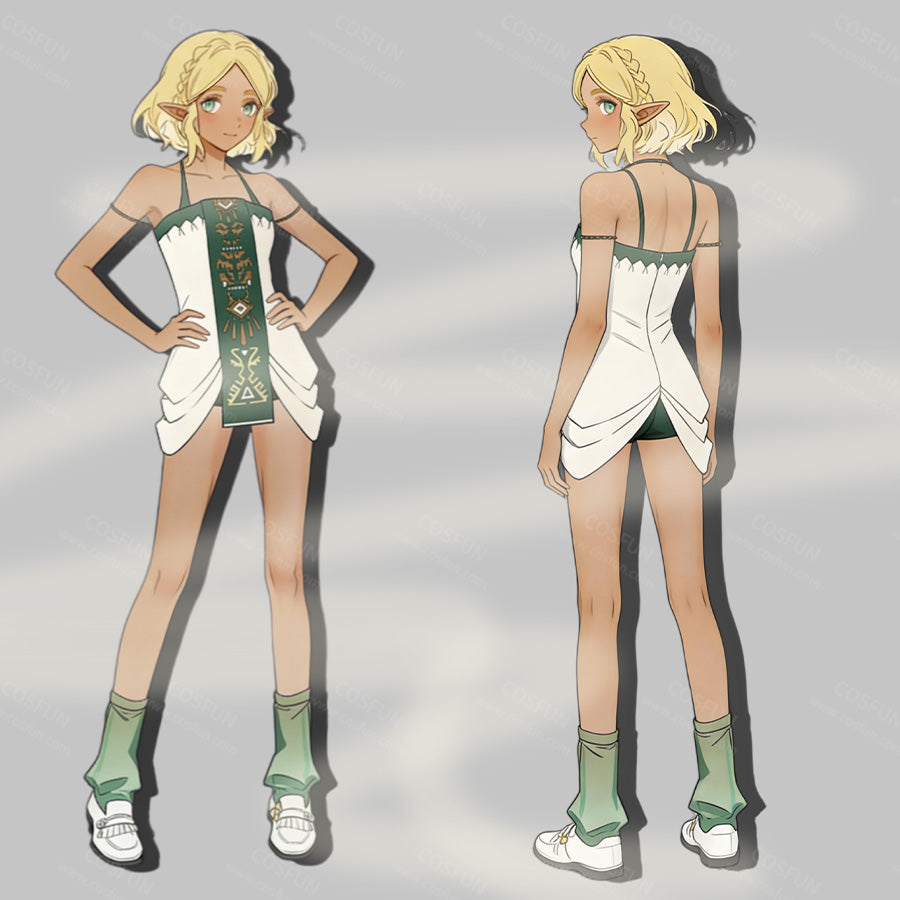 【CONFIRMATION】$3 Deposit = $10 Coupon The Legend of Zelda: Tears of the Kingdom Princess Zelda Cosplay Derivative Swimsuit