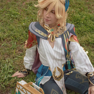 【CLEARANCE】Genshin Impact Kaveh Cosplay Costume N07295 AA Costumes