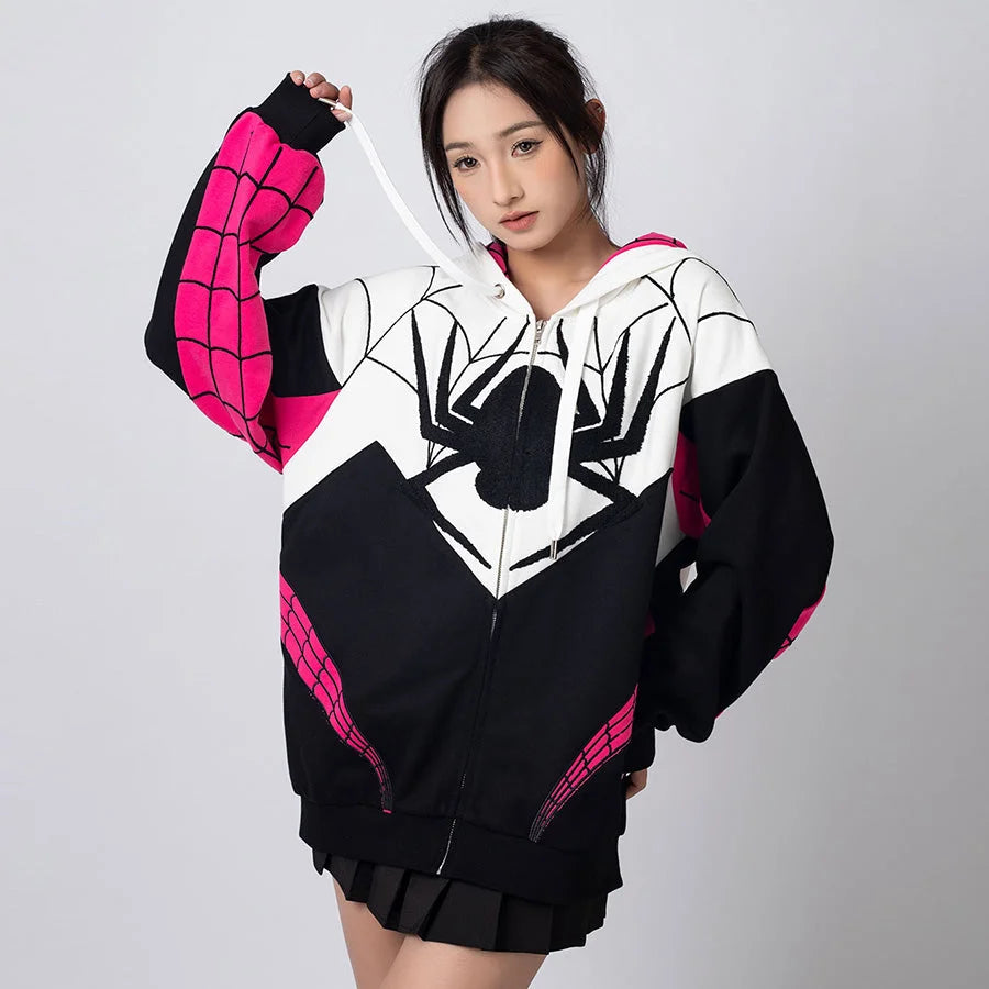 【PRE-SALE】COSFUN Original Girl Spider Theme Cosplay Derivative Hoodie Jacket FAN0003 Sweatshirt