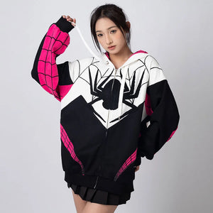 【PRE-SALE】COSFUN Original Girl Spider Theme Cosplay Derivative Hoodie Jacket FAN0003 Sweatshirt