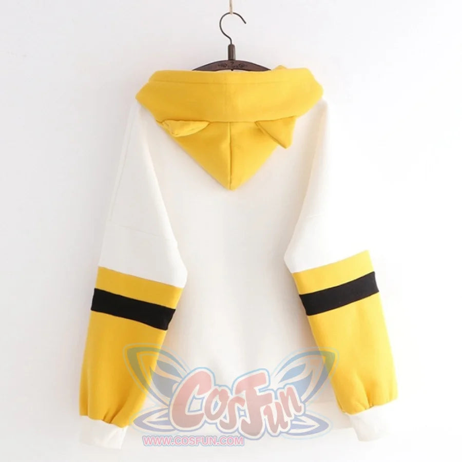 Cute Puppy Shiba Inu Color Block Hoodie J40229 Sweatshirt