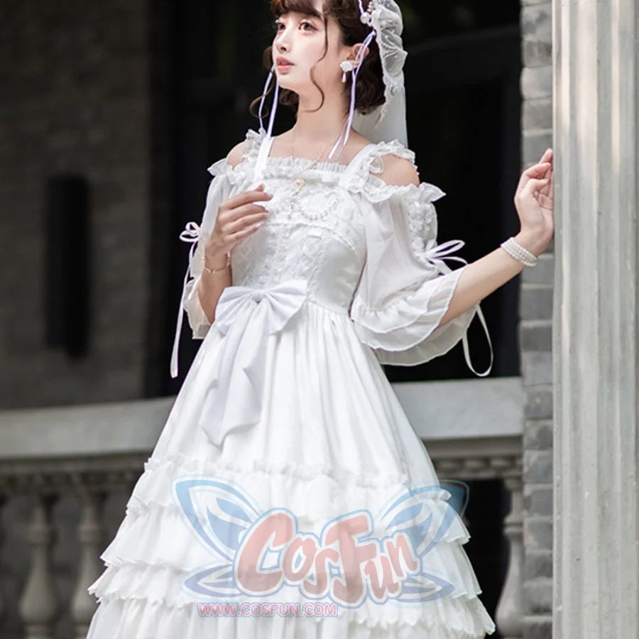 Elegant Lolita High Waist Jumper Skirt - cosfun