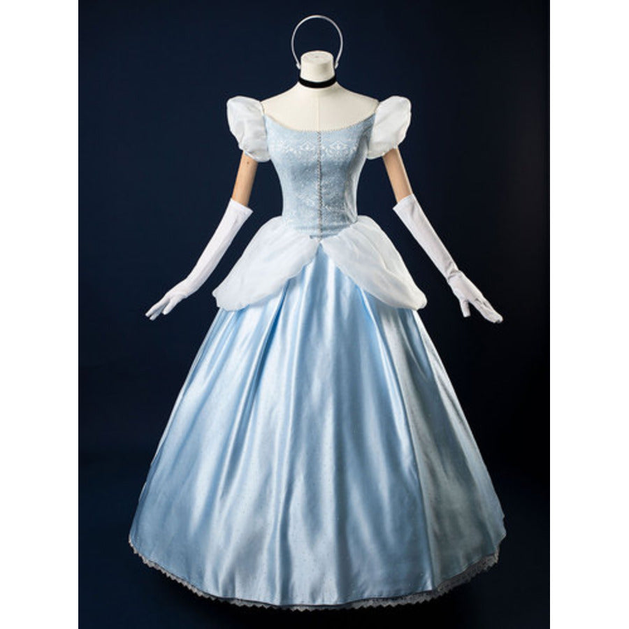Cinderella Cartoon Version Wedding Dress Cosplay Costume