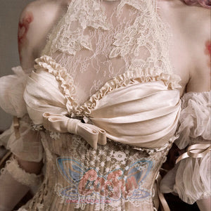 Rococo Duchess Elegant Boned Corset Waist-Cinching Top