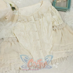 The Poem of Roses Elegant Lolita Short Sleeve Shirt - cosfun