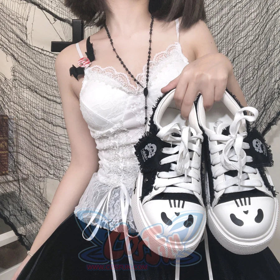 Original Spice Girl Lolita Round Toe Canvas Shoes - cosfun