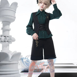 PRE-SALE Retro Elegant Little Prince Gothic Ouji Lolita Vest S22464 - cosfun