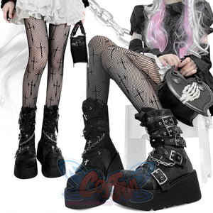 Original Spice Girl Lolita Round Toe Short Boots S22657 - cosfun