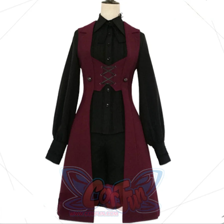 PRE-SALE Medieval Retro Dark Handsome Lolita Long Vest - cosfun