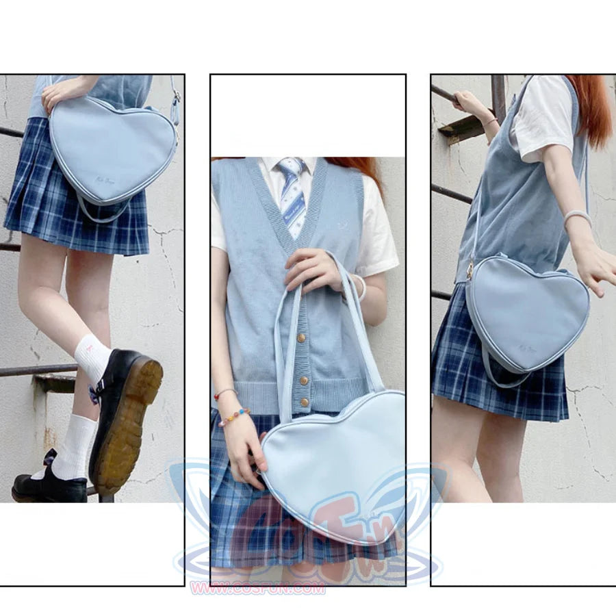 Lovely Large Size Heart-shaped Shoulder Bag S22932