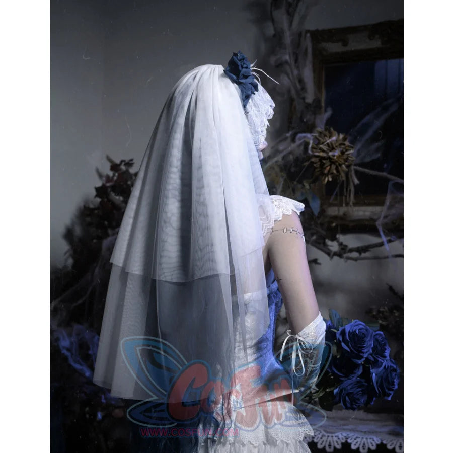 Lace and Ashes Gothic Ribcage Lace Bone Corset Dress Set Autumn