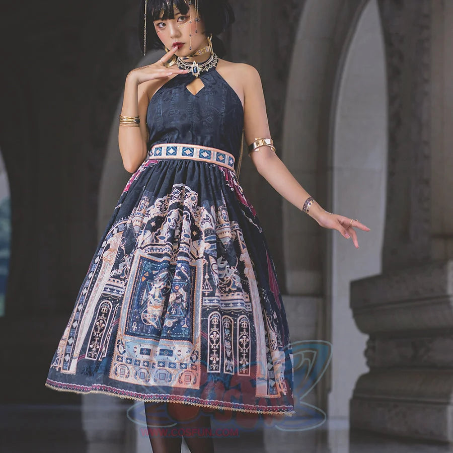 Egypt Style Lolita Backless Neck Dress