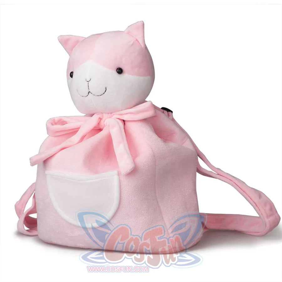 Danganronpa Chiaki Nanami cosplay cat bag front view centers the plush face and rounded ears