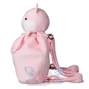 Danganronpa Chiaki Nanami cosplay cat bag side profile shows the rounded plush body and ears