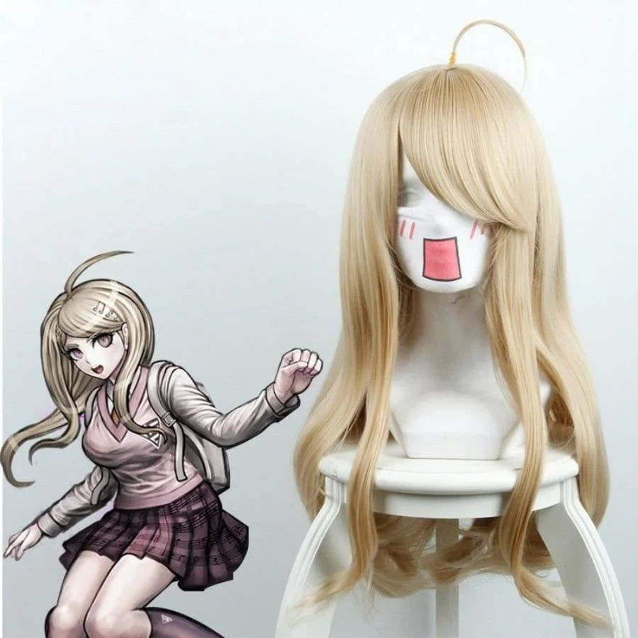 Danganronpa V3 Killing Harmony Kaede Akamatsu Cosplay Wigs Wavy Hair C00067