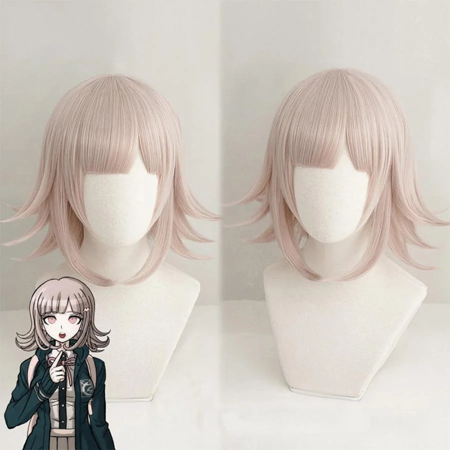 Danganronpa V3 Killing Harmony Nanami Chiaki Cosplay Wigs Pink Hair Mp005694