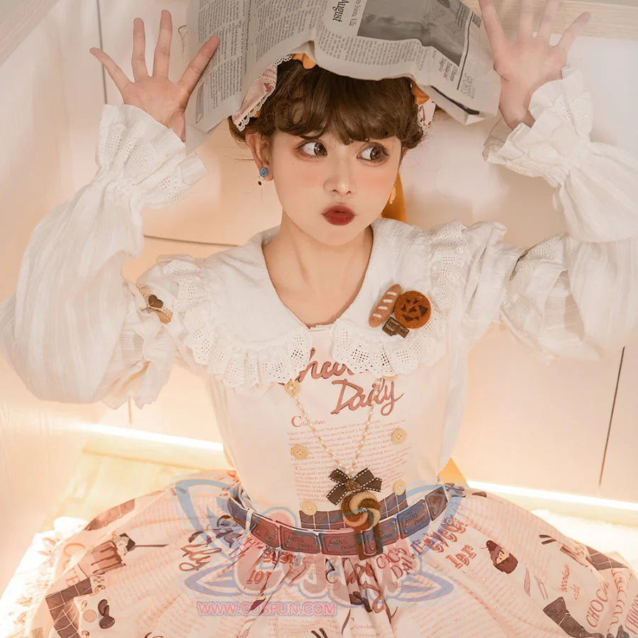 Chocolate Daily Sweet and Lovely Lolita Short Sleeve Shirt